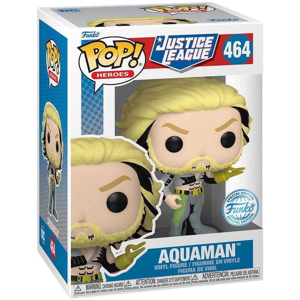 Funko Pop! DC Justice League Aquaman #464 Special Edition Vinyl Figure - New